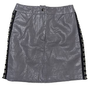 LF Seek The Label Side Hook Faux Leather Skirt J19
